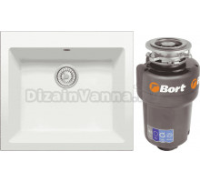 Комплект Мойка Tolero Classic R-111 туман + Измельчитель Bort Titan 5000