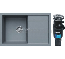 Комплект Мойка Tolero Classic R-112 грей + Измельчитель Bort Titan 7000