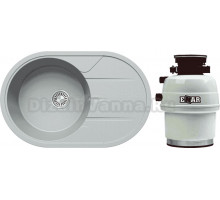 Комплект Мойка Tolero Classic R-116 платина + Измельчитель Emar ATC-WZB390A