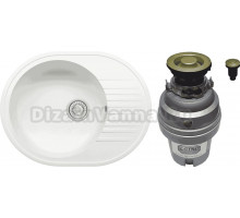 Комплект Мойка Tolero Classic R-122 туман + Измельчитель Zorg ZR-75 D BRONZE