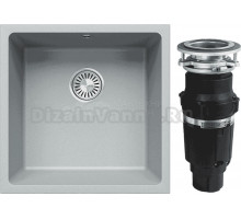 Комплект Мойка Tolero Classic R-128 платина + Измельчитель Bone Crusher BC 610-AS