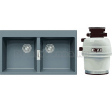 Комплект Мойка Tolero Loft TL-862 грей + Измельчитель Emar ATC-WZB390A