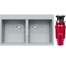 Комплект Мойка Tolero Loft TL-862 платина + Измельчитель Emar ATC-WZB390A Compact