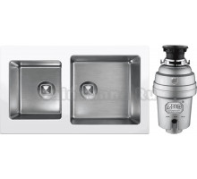 Комплект Мойка Tolero Twist TTS-840 туман + Измельчитель Zorg Inox D ZR-56 D