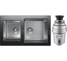 Комплект Мойка Tolero Twist TTS-840 уголь + Измельчитель Zorg Inox D ZR-75 D
