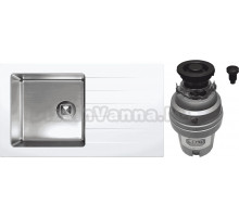 Комплект Мойка Tolero Twist TTS-860 туман + Измельчитель Zorg ZR-75 D GRAFIT