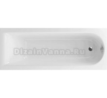 Акриловая ванна Excellent Aurum 180x80 см, пристенная, белая, на ножках
