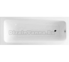Акриловая ванна Excellent Ava 160x70 см, пристенная, белая, на ножках