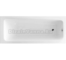 Акриловая ванна Excellent Ava 170x70 см, пристенная, белая, на ножках