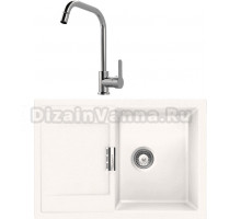 Комплект Мойка Schock Eton 45D Cristadur поларис + Смеситель MEGA City MG- ZRV104 хром