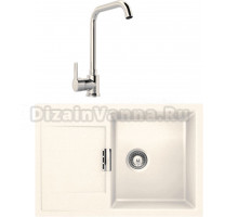 Комплект Мойка Schock Eton 50D Cristadur магнолия + Смеситель MEGA Ege MG-PL10 хром