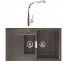 Комплект Мойка Schock Eton 60D Cristadur бронза + Смеситель MEGA Mega MG-SUN03