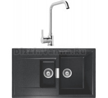 Комплект Мойка Schock Eton 60D Cristadur магма + Смеситель MEGA Ege MG-PL10 хром