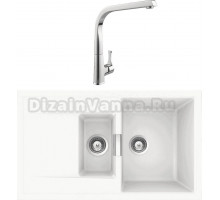 Комплект Мойка Schock Eton 60D Cristadur поларис + Смеситель MEGA Mega MG-SUN03