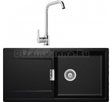 Комплект Мойка Schock Eton 60D Large Cristadur магма + Смеситель MEGA Ege MG-PL10 хром