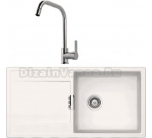 Комплект Мойка Schock Eton 60D Large Cristadur поларис + Смеситель MEGA City MG- ZRV104 хром