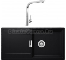 Комплект Мойка Schock Eton 60D Large Cristadur пуро + Смеситель MEGA Mega MG-SUN03