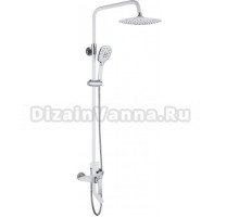 Душевая стойка Rose R1336F белый, хром