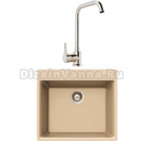 Комплект Мойка Schock Galaxy 60 (N-100) Cristadur аворио + Смеситель MEGA Ege MG-PL10 хром