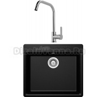 Комплект Мойка Schock Galaxy 60 (N-100) Cristadur магма + Смеситель MEGA City MG- ZRV104 хром