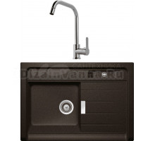 Комплект Мойка Schock Grando 90 Cristadur бронза + Смеситель MEGA City MG- ZRV104 хром