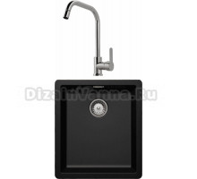 Комплект Мойка Schock Greenwich 700897 45 Cristadur магма + Смеситель MEGA City MG- ZRV104 хром