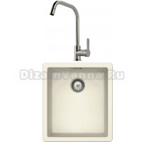 Комплект Мойка Schock Greenwich 700902U 45 Cristadur магнолия + Смеситель MEGA City MG- ZRV104 хром