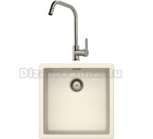 Комплект Мойка Schock Greenwich 700908U 50 Cristadur магнолия + Смеситель MEGA City MG- ZRV104 хром