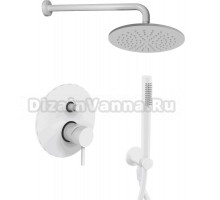 Душевой комплект Paffoni Light KITLIG015BO С ВНУТРЕННЕЙ ЧАСТЬЮ, белый