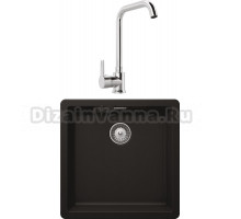 Комплект Мойка Schock Greenwich 700909F 50 Cristadur пуро + Смеситель MEGA Ege MG-PL10 хром