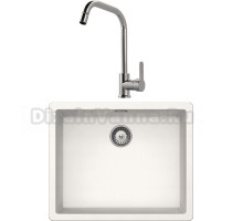 Комплект Мойка Schock Greenwich 701038U 60 Cristadur поларис + Смеситель MEGA City MG- ZRV104 хром