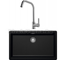 Комплект Мойка Schock Greenwich 701041U 80 Cristadur магма + Смеситель MEGA City MG- ZRV104 хром