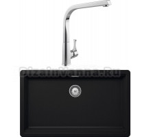 Комплект Мойка Schock Greenwich 701043U 80 Cristadur пуро + Смеситель MEGA Mega MG-SUN03
