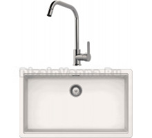 Комплект Мойка Schock Greenwich 701064U 80 Cristadur поларис + Смеситель MEGA City MG- ZRV104 хром