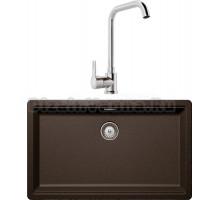 Комплект Мойка Schock Greenwich 80 Cristadur бронза + Смеситель MEGA Ege MG-PL10 хром