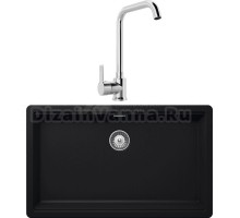 Комплект Мойка Schock Greenwich 80 Cristadur пуро + Смеситель MEGA Ege MG-PL10 хром