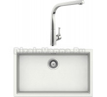 Комплект Мойка Schock Lahti 701051U 80 Cristalite альпина + Смеситель MEGA Mega MG-SUN03