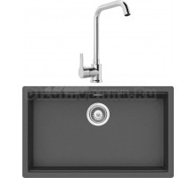 Комплект Мойка Schock Lahti 80 Cristalite баварский камень + Смеситель MEGA Ege MG-PL10 хром