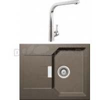 Комплект Мойка Schock Manhattan 40D Cristalite альпака + Смеситель MEGA Mega MG-SUN03