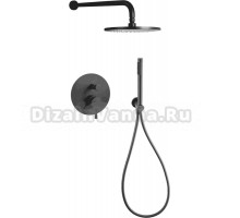 Душевой комплект Paffoni Light KITLIG015NO С ВНУТРЕННЕЙ ЧАСТЬЮ, черный