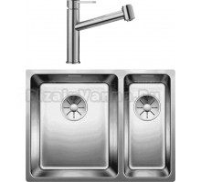 Комплект Мойка Blanco Andano 340/180-U L + Смеситель Ambis-S 523119