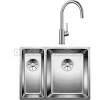Комплект Мойка Blanco Andano 340/180-U R + Смеситель Candor 523120