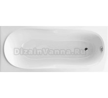 Акриловая ванна Excellent Sekwana 170x75 см, встраиваемая, белая, на ножках