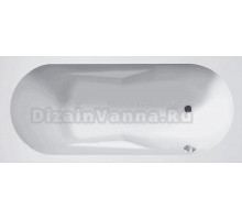 Акриловая ванна Riho Bathtubs Lazy R 180x80 см, правая, пристенная, еurowhite, с каркасом