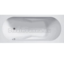Акриловая ванна Riho Bathtubs Lazy L 180x80 см, левая, пристенная, еurowhite, с каркасом