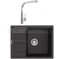 Комплект Мойка Schock Optima 50D Cristalite оникс + Смеситель MEGA Mega MG-SUN03