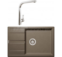 Комплект Мойка Schock Optima 60D Max Cristalite альпака + Смеситель MEGA Mega MG-SUN03