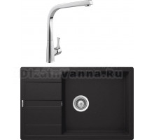 Комплект Мойка Schock Optima 60D Max Cristalite оникс + Смеситель MEGA Mega MG-SUN03