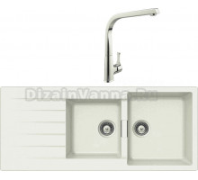 Комплект Мойка Schock Primus 80D (D-200) Cristalite альпина + Смеситель MEGA Mega MG-SUN03