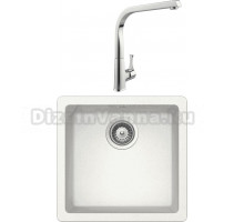 Комплект Мойка Schock Quadro 50 Cristalite альпина + Смеситель MEGA Mega MG-SUN03